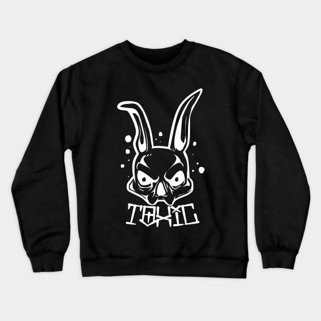 Toxic Bunny Crewneck Sweatshirt by Rockadeadly